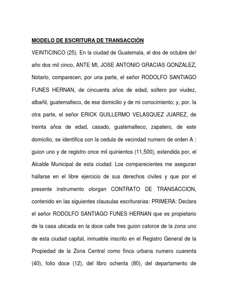 Modelo de Escritura de Transacción