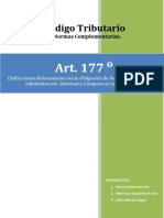 Codigo Tributario Articulo 177°