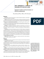 Act. 2.2. Modelos Pedagógicos y Formación de Profesionales