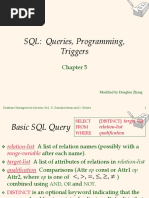 SQL: Queries, Programming, Triggers: Modified by Donghui Zhang