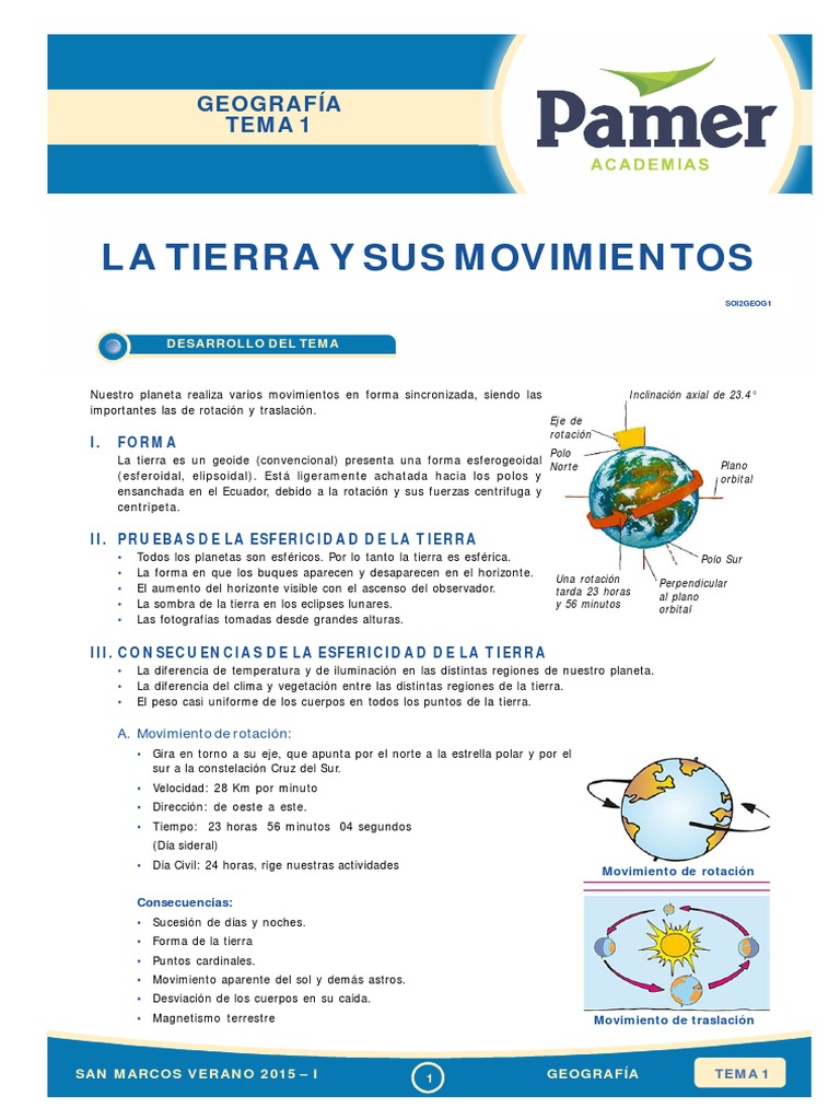 Gg S1 La Tierra Y Sus Movimientos Tierra Primavera Estacion