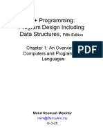 C++ Programming: Program Design Including Data Structures,: Chapter 1: An Overview of Computers and Programming Languages