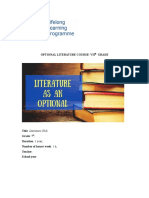 Optional Literature Course-Vii Grade