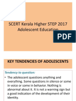 SCERT Kerala Higher STEP 2017 Adolescent Education