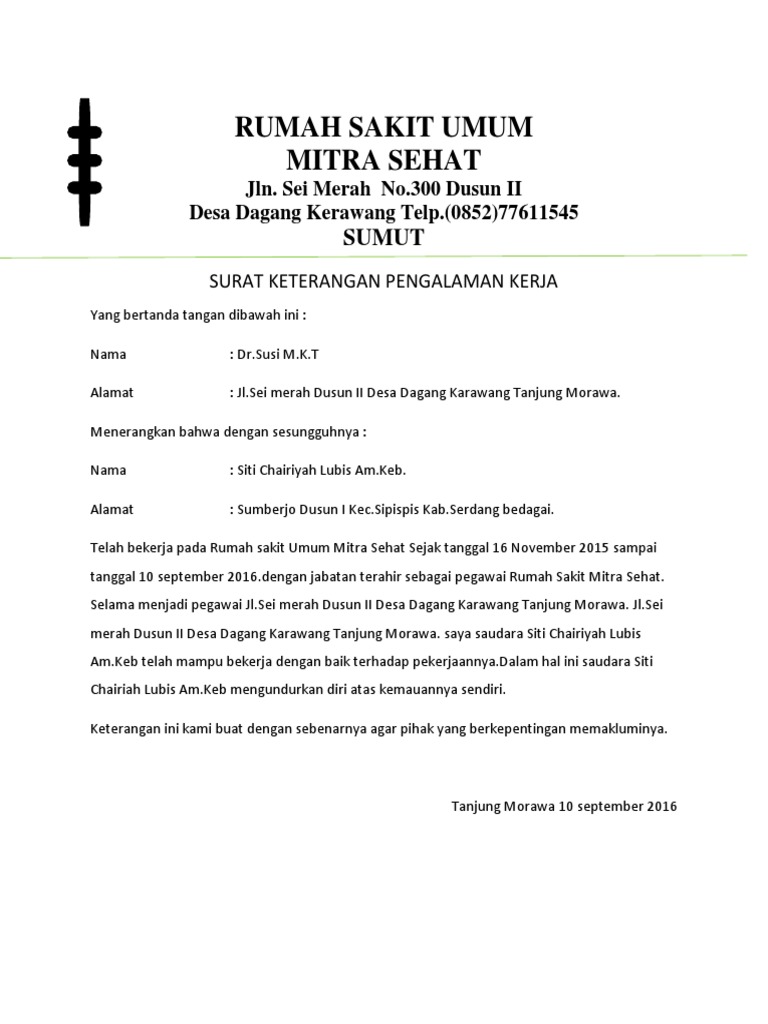 Kop Surat Rumah Sakit