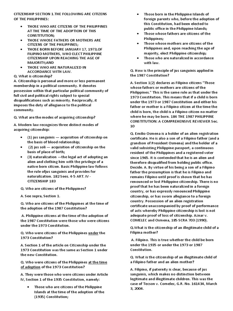 Citizenship | PDF | Naturalization | Citizenship