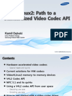 Video4Linux2: Path To A Standardized Video Codec API: Kamil Dębski