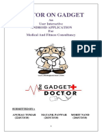 Doctor On Gadget: An User Interactive Android Application For Medical and Fitness Consultancy