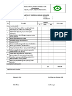 CHECKLIST INSPEKSI MESIN GERINDA