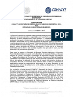 Convocatoria Estancias Posdoc Nacionales CONACYT-SENER-Sustentabilidad