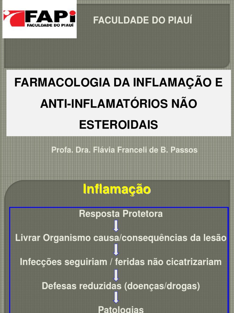 Aula de Antiinflamatorios-Nao-Esteroidais | PDF | Anti-inflamatório não ...