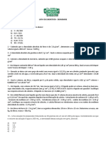 Lista de exercícios densidade exercícios resolvidos