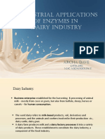 Industrial Applications of Enzymes in Dairy Industry: Archa Dave
