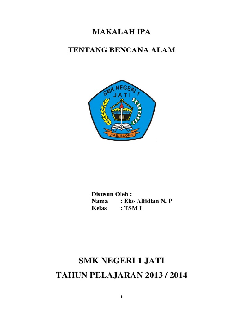 Makalah Ipa Bencana Alam