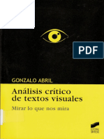 Análisis Crítico de Textos Visuales Gonzalo Abril