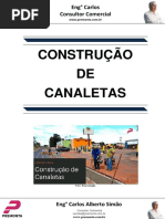 Construção de Canaletas