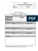 Formato actas de reunión