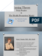 Nursing Theory: Nola Pender & The Health Promotion Model