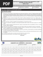 Ibfc Professor de Edu Bas de Mato Grosso Matematica