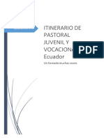 Itinerario de Pastoral Juvenil y Vocacional