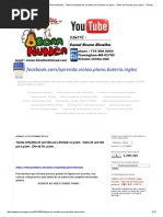 Aulas de Música e Inglês Com Bruno Bicalho._ Tabela Completa de Acordes Para Teclado Ou Piano . Tabla de Acordes Para Piano