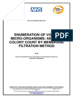 HPA Enumeration of Viable Micoorganisms