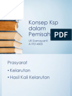 Konsep KSP Dalam Pemisahan Zat