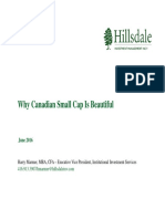 Why Canadian Small Cap Is Beautiful - Hillsdale, June 2016