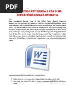 Cara Mengganti Semua Kata Di Ms Office Word Secara Otomatis