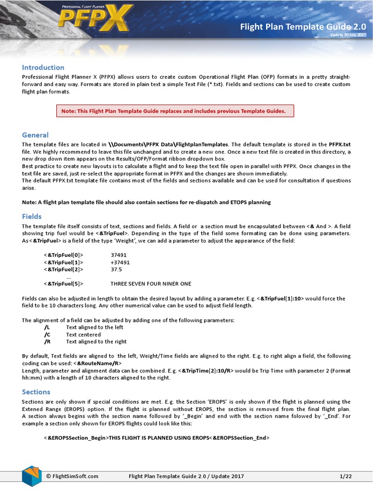 Flight Plan Template Guide 2.0 | PDF | Pound (Mass) | Kilogram