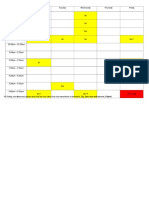 MMU Timetable