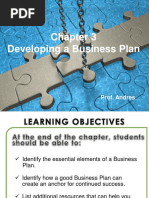 Chapter 3 Developing A Business Plan PDF