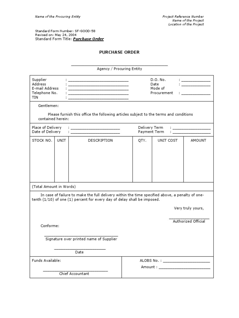 Signed Purchase Order Template | PDF | Value Added Tax | Taxes
