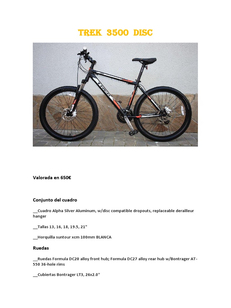 Trek 3500 características sale
