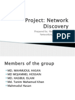 Project: Network Discovery: Prepared By: Mahmudul Hasan Networking Technologies ID - 1208129