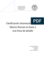 Clasificacion Geomecanica en Base A Una Linea de Detalle PDF