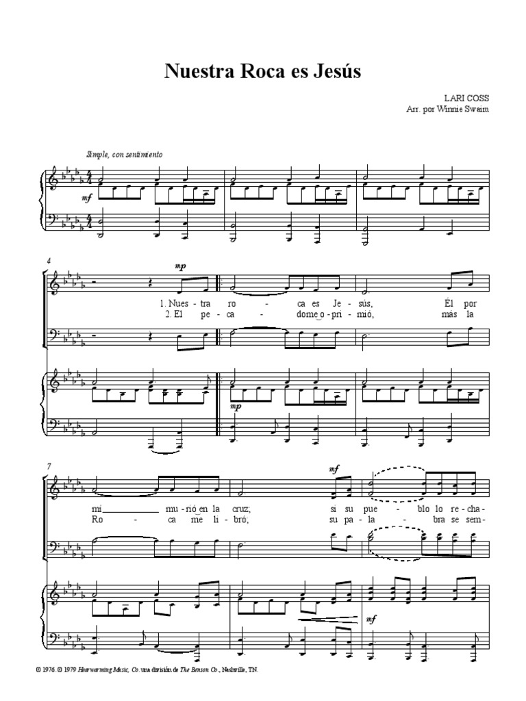 Nuestra Roca Es Jesús | PDF | Ocio