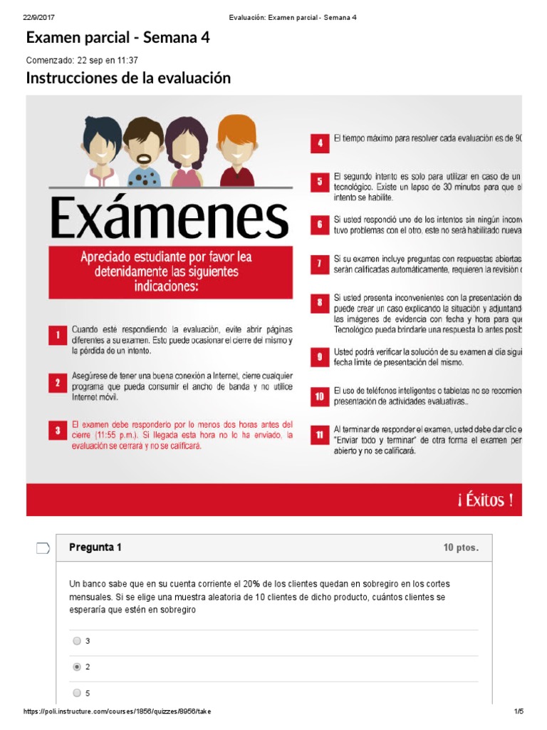 Evaluación - Examen Parcial - SIMULACION 2DO INTNTO Semana 4 | PDF ...