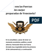 Cuáles Son Las Fuerzas Especiales Mejor Preparadas de Venezuela