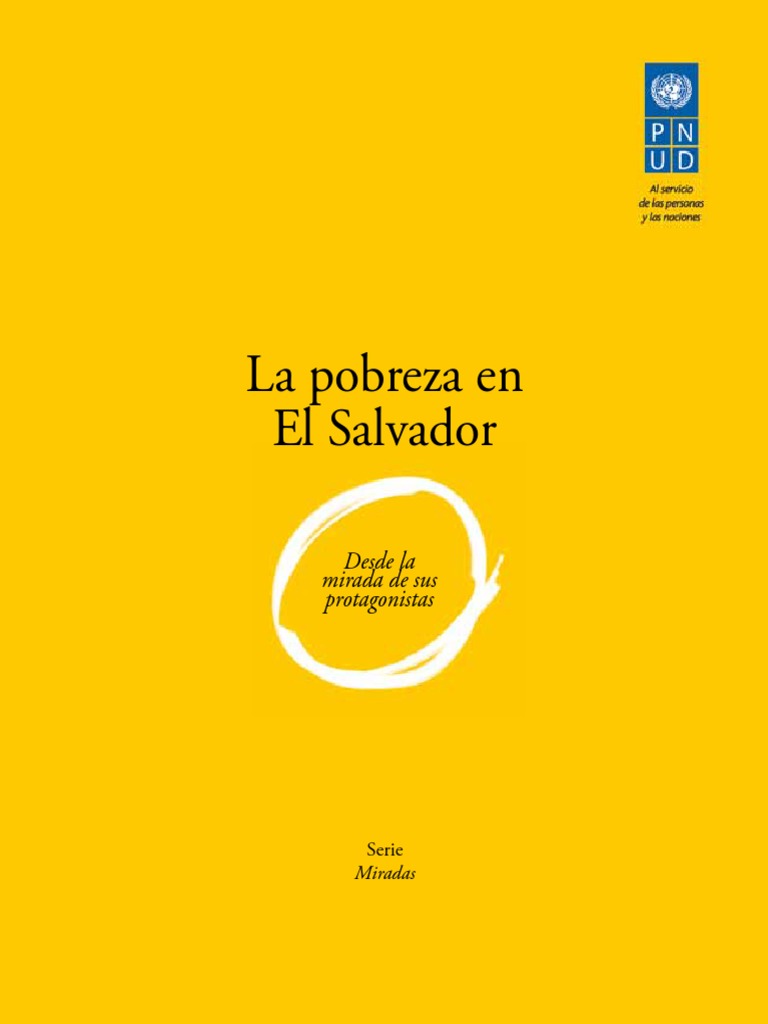 La Pobreza en El Salvador PDF | PDF | Exclusión social | Pobreza