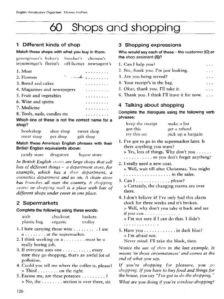 English Vocabulary Organiser With Key
