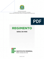 Regimento Geral Do Ifms