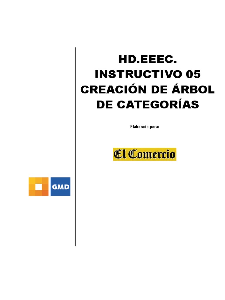 HD - Eeec. Instructivo - Aranda CMDB - Creación de Árbol de Categorías ...