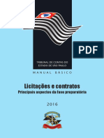 TCESP Manual Básico Licitacoes - Contratos2016 PDF