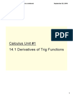 14.1 Derivatives of Trig Functions