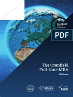 Cranfield Full-Time MBA Brochure