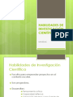 Habilidades Investigacion Cientifica Mineduc