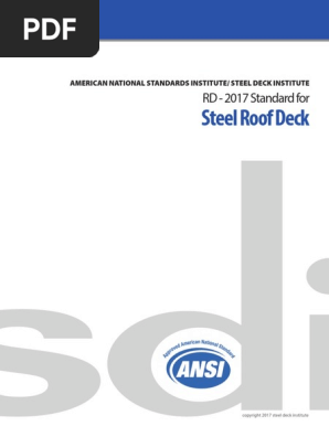 Ansi Sdi RD 2017 Standard, PDF, Welding