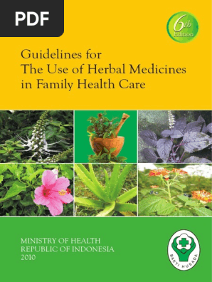 Guidelines For The Use of Herbal Medicine Ministry of Health  PDF 