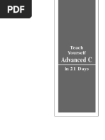 Teach Yourself Advanced C in 21 Days (Sams-1994) PDF